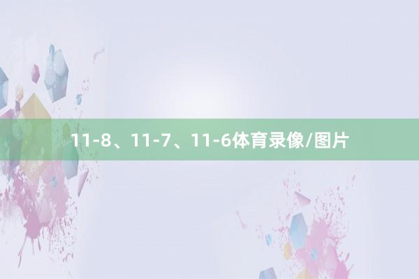 11-8、11-7、11-6体育录像/图片