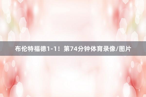 布伦特福德1-1!第74分钟体育录像/图片