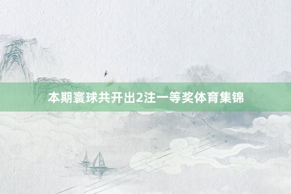 本期寰球共开出2注一等奖体育集锦